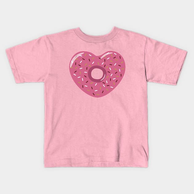 Donuts heart Kids T-Shirt by ALi